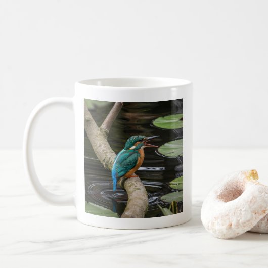 Kingfisher Bird Kaffeetasse (Mit Donut)