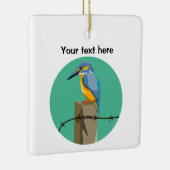 Kingfisher Bird Keramikornament (Rechts)