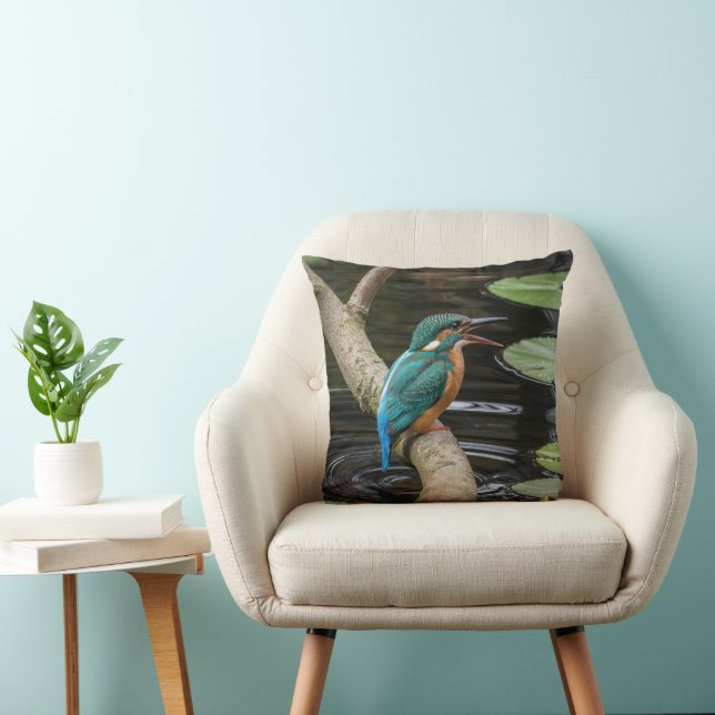 Kingfisher Bird Kissen (Stuhl )