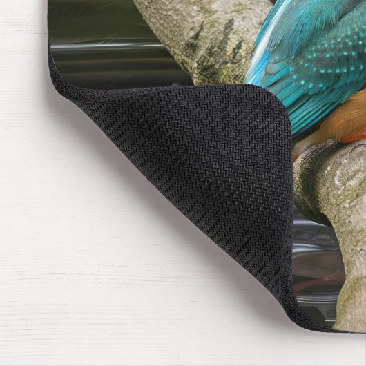 Kingfisher Bird Mousepad (Ecke)