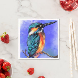 Kingfisher Bird Napkins Serviette