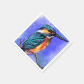 Kingfisher Bird Napkins Serviette (Ecke)
