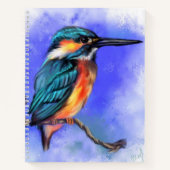 Kingfisher Bird-Notebook Notizblock (Vorderseite)