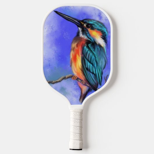Kingfisher Bird Pickleball Paddle (Rückseite)