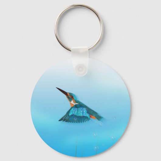 Kingfisher Bird Schlüsselanhänger (Vorderseite)