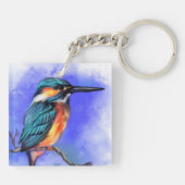 Kingfisher Bird Schlüsselanhänger Gift (Rückseite)
