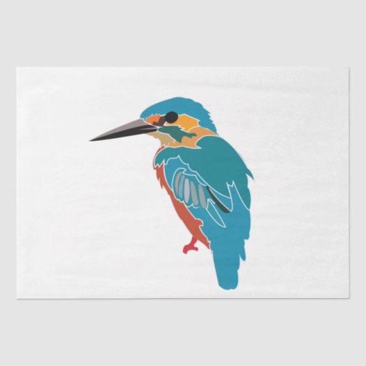 Kingfisher Bird Seidenpapier (Vorderseite)