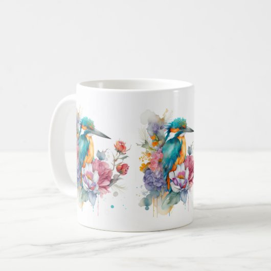 Kingfisher Bird Tasse (Vorderseite Links)