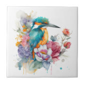 Kingfisher Bird Tile Fliese (Vorderseite)