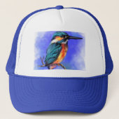 Kingfisher Bird Trucker Hat Truckerkappe (Vorderseite)