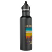 Kingfisher Bird Vintag Best Kingfisher Vater Ever  Edelstahlflasche (Links)