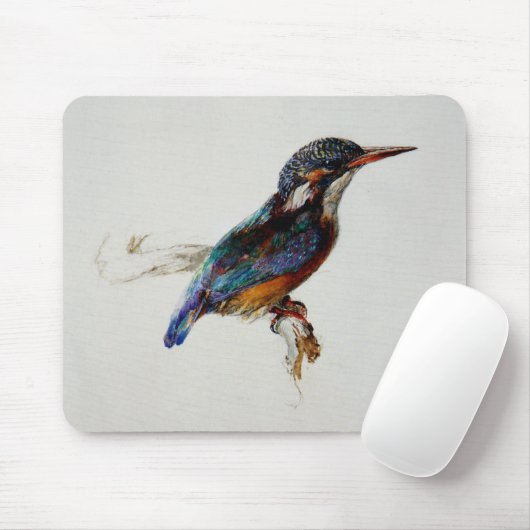 Kingfisher Bird (von John Ruskin) Mousepad (Mit Mouse)
