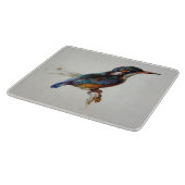 Kingfisher Bird (von John Ruskin) Schneidebrett (Ecke)