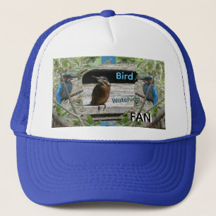 Kingfisher Bird Watching Fan Trucker Hat Truckerkappe