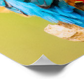 Kingfisher Bird Wildlife Closeup Foto Poster (Ecke)