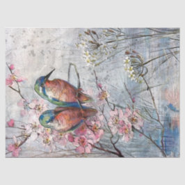 Kingfisher Birds Decoupage Tissue Paper Seidenpapier