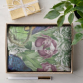 Kingfisher Birds Orchid Flower Palms Tissue Paper Seidenpapier (Geschenk)