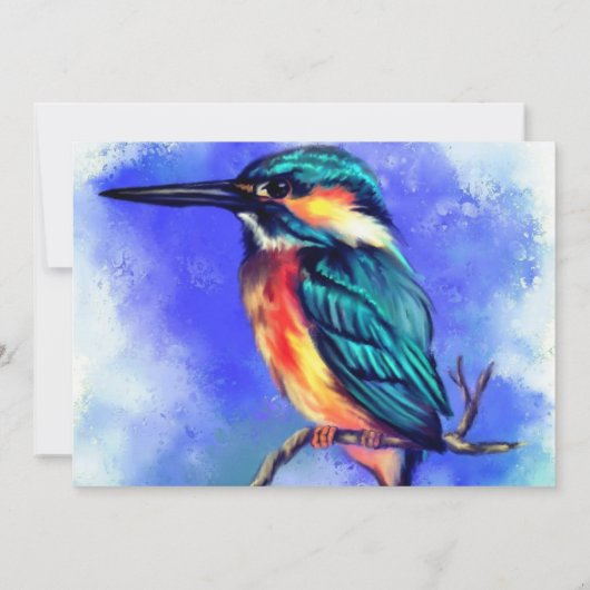 Kingfisher Birthday Card (Rückseite)