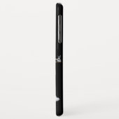 KINGFISHER BLAUE GEMSTONE MONOGRAM Black Case-Mate iPhone Hülle (Hinten/Links)