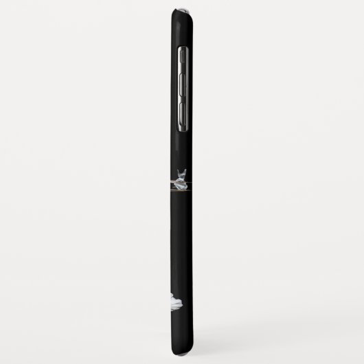 KINGFISHER BLAUE GEMSTONE MONOGRAM Black Case-Mate iPhone Hülle (Hinten/Links)