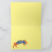 Kingfisher&Blue Crab jeder Anlass Grußkarte Karte (Innenseite)