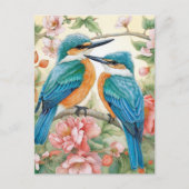 Kingfisher bluebirds postkarte (Vorderseite)