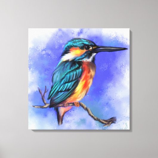 Kingfisher Canvas Print Leinwanddruck (Vorderseite)