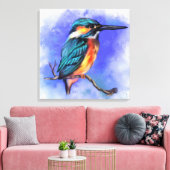 Kingfisher Canvas Print Leinwanddruck (Insitu (Wohnzimmer))