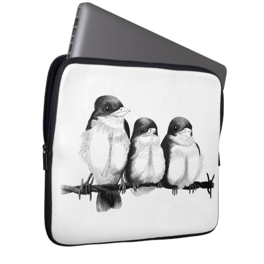 Kingfisher Chicks Laptopschutzhülle (Vorne Rechts)