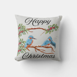 Kingfisher Christmas Pillow Kissen