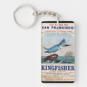 Kingfisher Clipper-Segelschiff 1855 Schlüsselanhänger