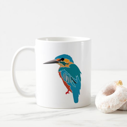 Kingfisher Colorful Kingfisher Kaffeetasse (Mit Donut)