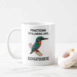 Kingfisher, der die Stille wie Kingfisher praktizi Kaffeetasse