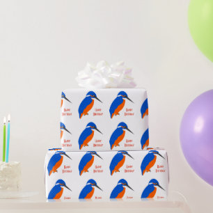 Kingfisher Design Geburtstagsgeschenk Geschenkpapier
