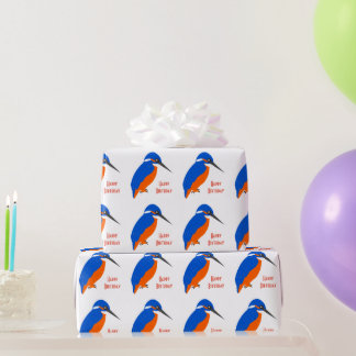 Kingfisher Design Geburtstagsgeschenk Geschenkpapier