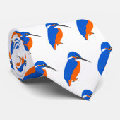 Kingfisher Design Krawatte (Gerollt)