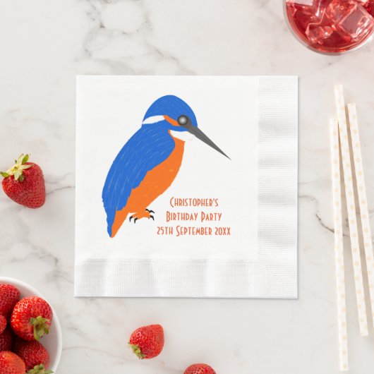 Kingfisher Design Serviette (Beispiel)