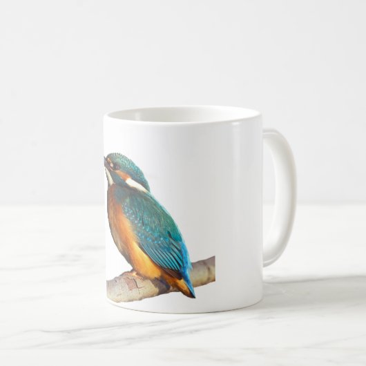 "Kingfisher"-Design-Tasse Kaffeetasse (VorderseiteRechts)