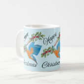 Kingfisher diving Christmas Coffee Tasse (Vorderseite Links)