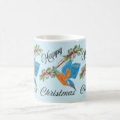 Kingfisher diving Christmas Coffee Tasse (Mittel)