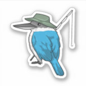 Kingfisher Fisher Angelrute Aufkleber (Vorderseite)