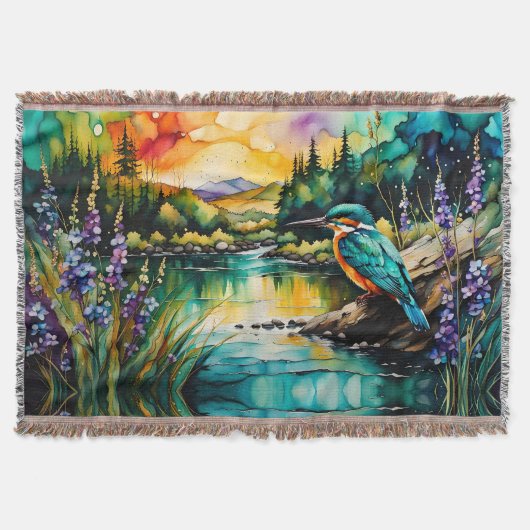 Kingfisher Gebirge, Wasser und Wildblumen Decke (Vorderseite)