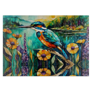 Kingfisher Gebirge, Wasser und Wildblumen Schneidebrett
