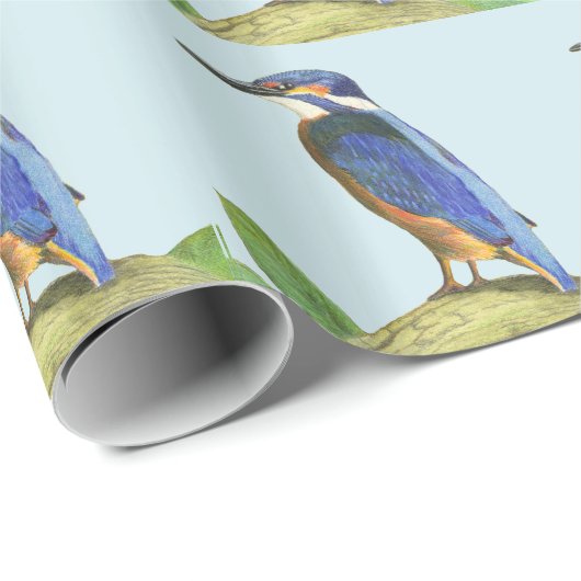 Kingfisher Geschenkpapier (Rolleneckpunkt)