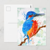 Kingfisher Gewartet für Prey Postkarte (Vorne/Hinten)