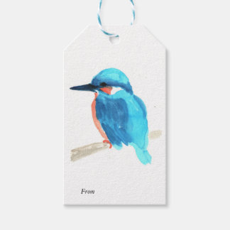 Kingfisher gift tag geschenkanhänger