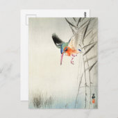 Kingfisher Hunting - Ohara Koson - Vintage Kunst Postkarte (Vorne/Hinten)