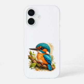 Kingfisher iPhone Case – Colorful Bird Art 16 Hülle