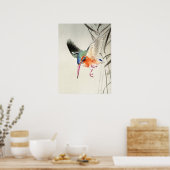 Kingfisher Jagd (vergrößert) - Ohara Koson - Poster (Küche)