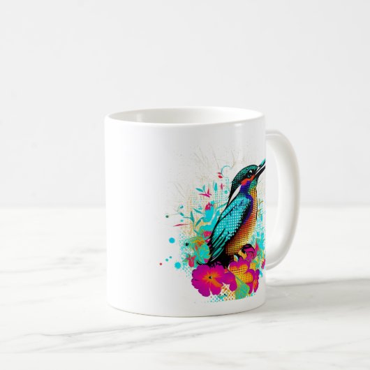 Kingfisher-Kaffee-Tasse Kaffeetasse (VorderseiteRechts)